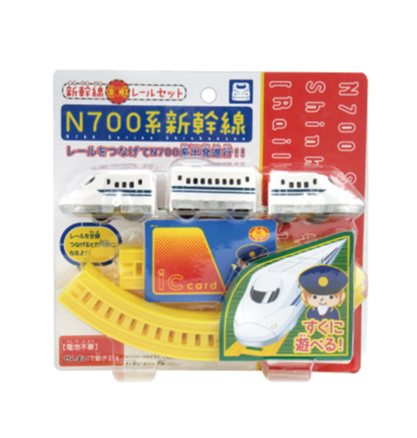 日本版新幹線 電聯車鐵道三節車廂玩具-白色