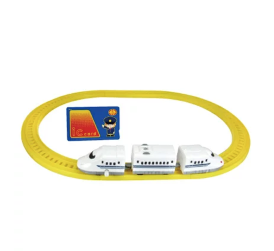 日本版新幹線 電聯車鐵道三節車廂玩具-白色