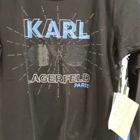 [S] KARL LAGERFELD KARL SUNGLASS TEE,BLACK, L1WHFD94-BLK (SKL272)