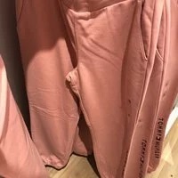 [S] TOMMY HILFIGER WOMEN'S EMBROIDERED LOGO BANDING COTTON JOGGER PANTS 5,PINK, 76J2440-630 (STH24)