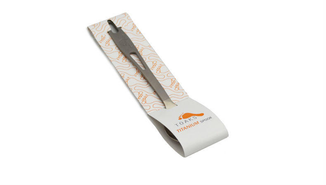 TOAKS Titanium Spork 圓頭拋光純鈦叉匙 純鈦/鍋具/環保/登山/露營 51CZTSLV01