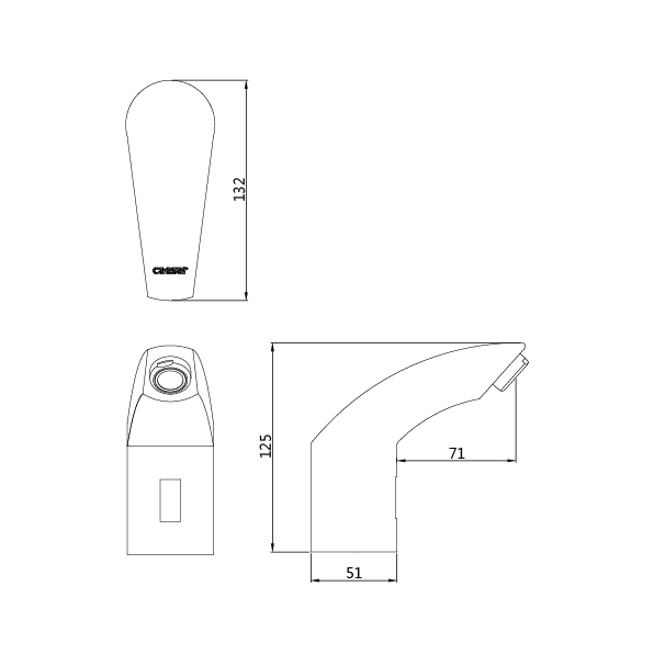 單冷水感應龍頭 | CAE-A723