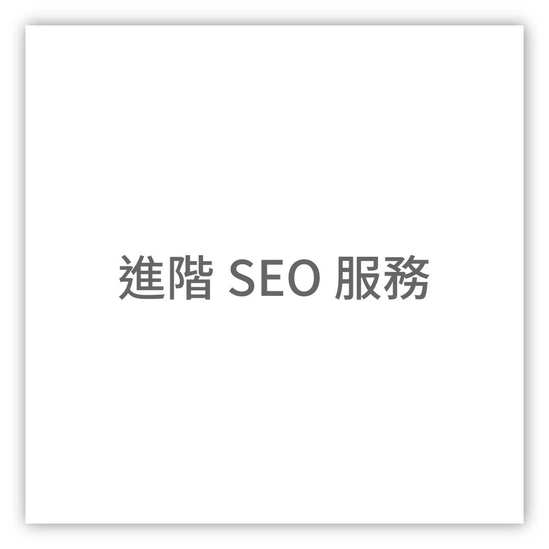 進階專項SEO服務