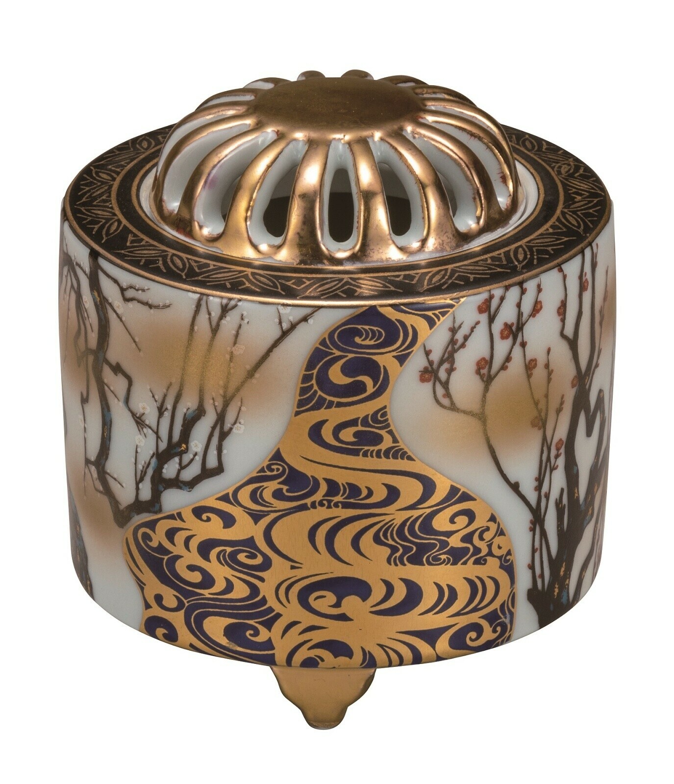 九谷　香炉 九谷燒香爐- 精湛的陶瓷工藝技術