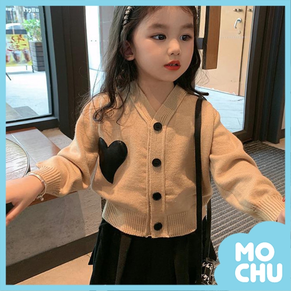 黑色愛心長袖開衫