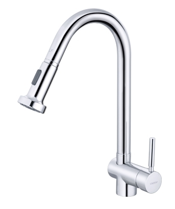 無鉛立式伸縮廚房龍頭 | CAE-K021CL