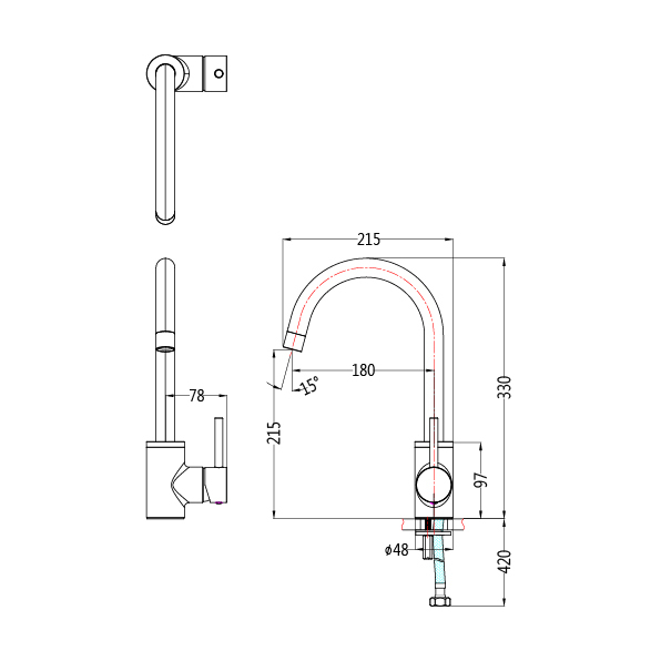 立式水龍頭 | CAE-K695C