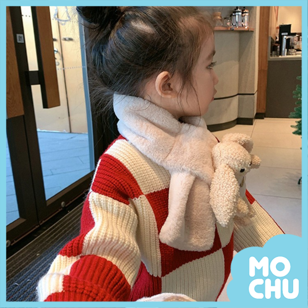 紅白格長袖毛衣