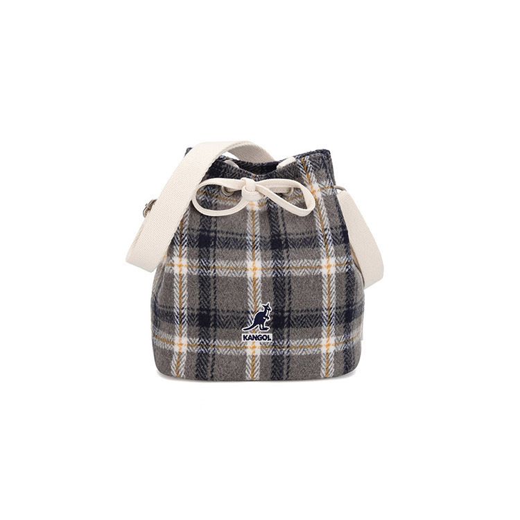 <韓國代購> KANGOL CHECKER II BUCKET BAG