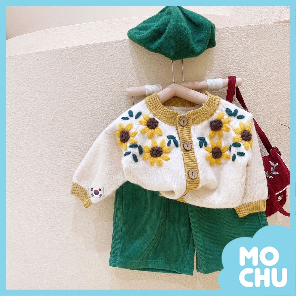 復古立體繡花開衫