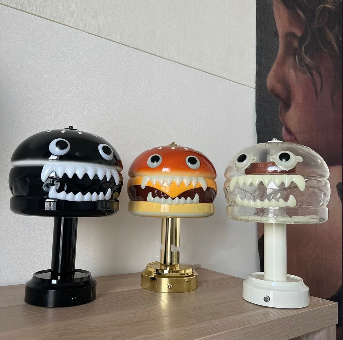 UNDERCOVER x Medicom Toy HAMBURGER LAMP 漢堡燈黑