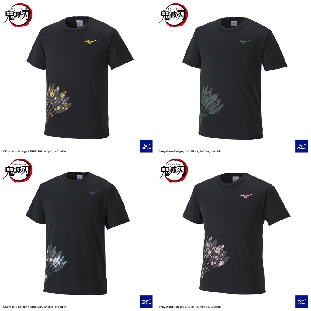 MIZUNO X 鬼滅之刃 聯名 T-SHIRT ( 禰豆子 善逸 炭治郎 伊之助)