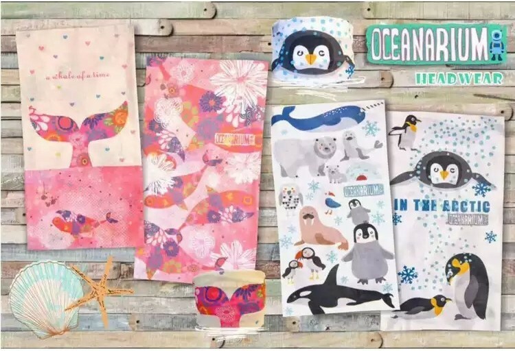 OCEANARIUM 多用途頭巾 ｜ 雙面不同圖案 ｜ 造型可愛 ｜ 多款可選 ｜ 潛水及水上用品 ｜ 香港自家設計品牌