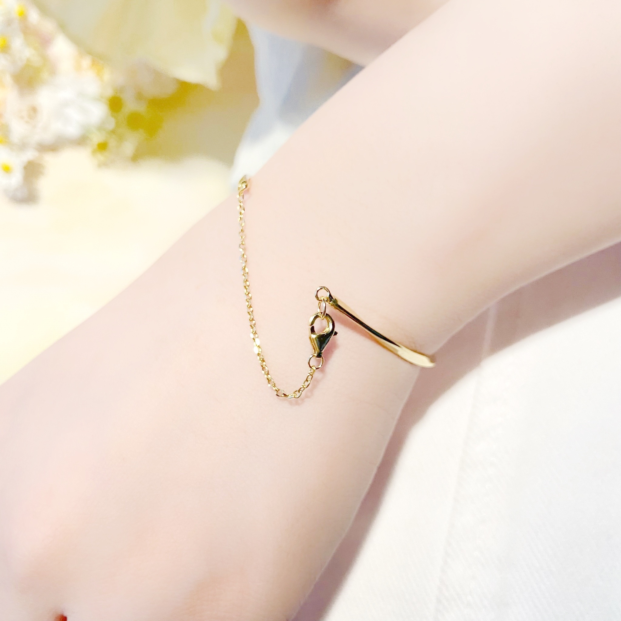 | 925 Silver・White Gold・14k Gold | French Style Twist Bracelet（Silver / Rose Gold） | BR0683 |