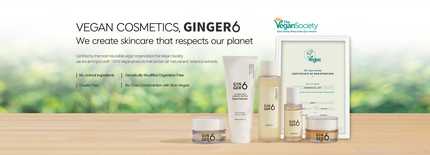 【GINGER 6】韓國薑6全純素護膚6種系列