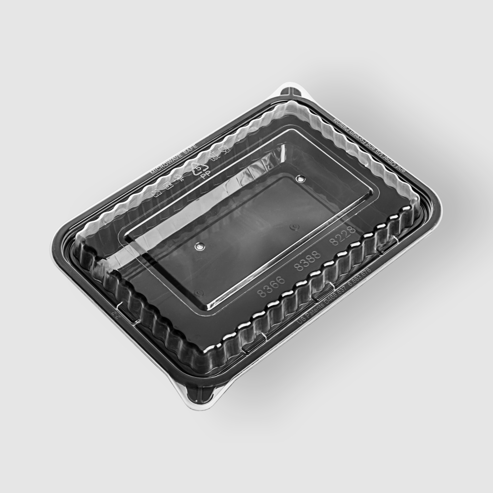 塑膠方型便當盒 780ml 9號