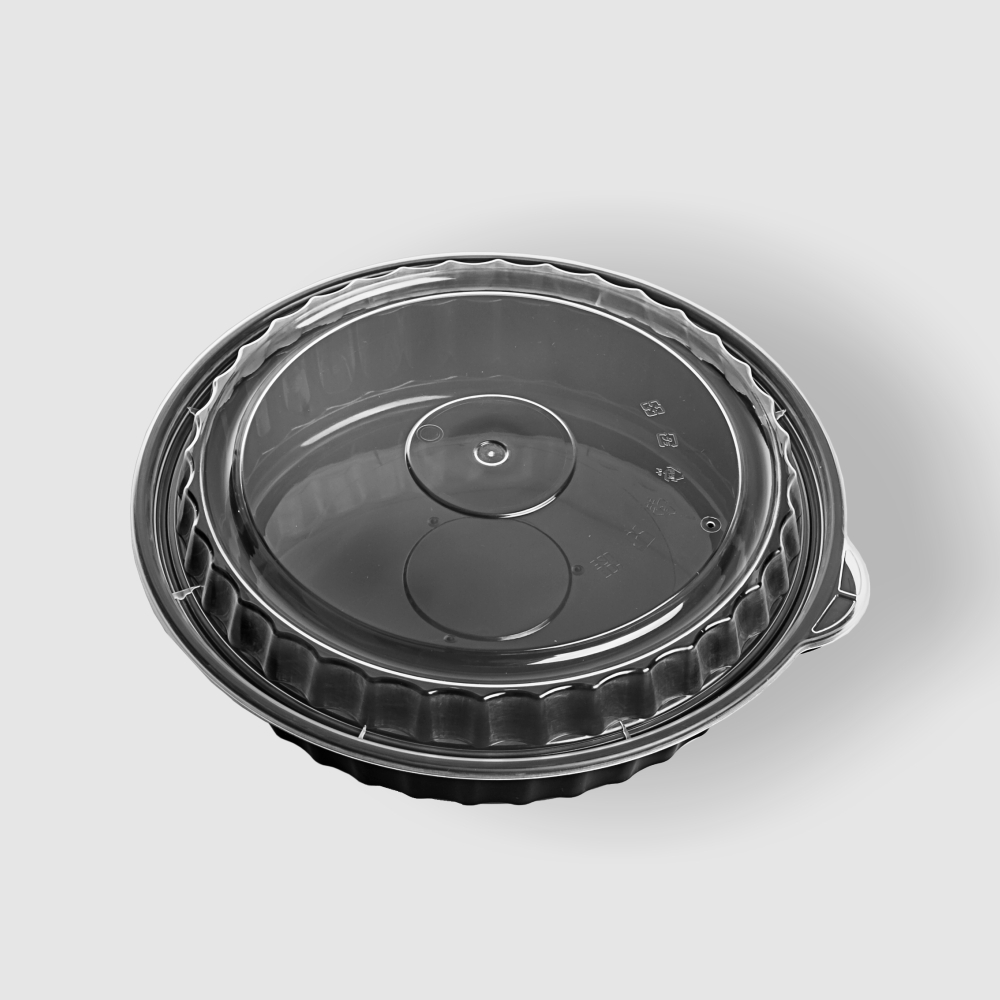 塑膠圓型便當盒 1050ml 4號
