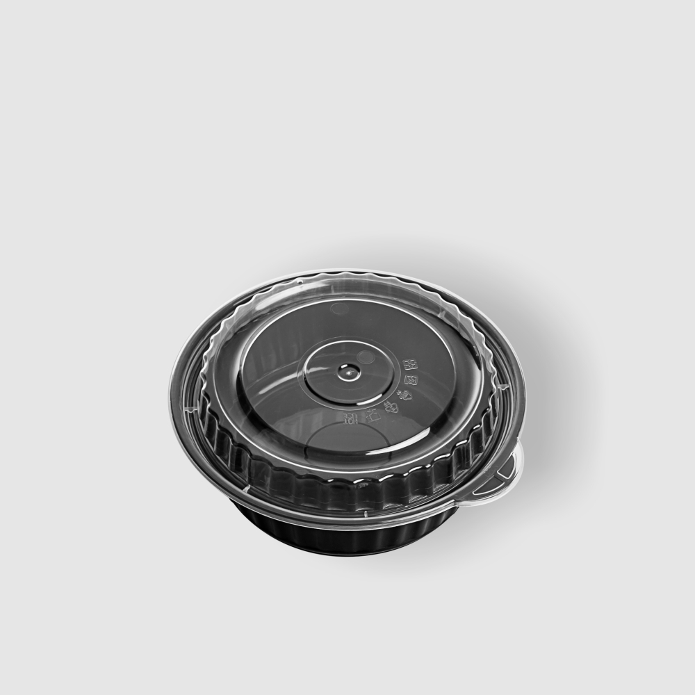塑膠圓型便當盒 450ml 1號