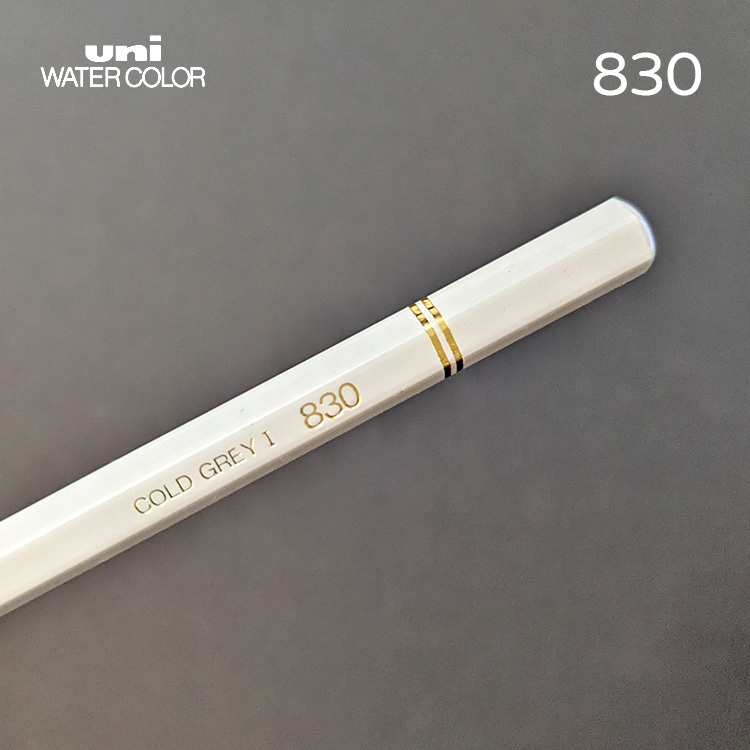 Uni 三菱 水性色鉛筆 / 830 COLD GREY 1 / MITSUBISHI 日本