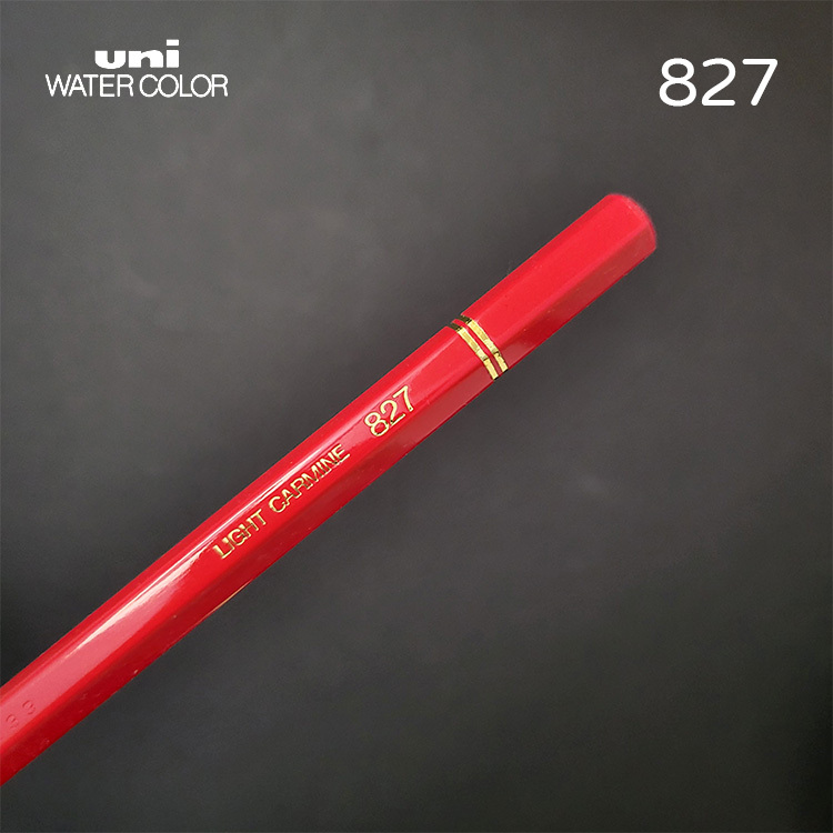 Uni 三菱 水性色鉛筆 / 827 LIGHT CARMINE / MITSUBISHI 日本