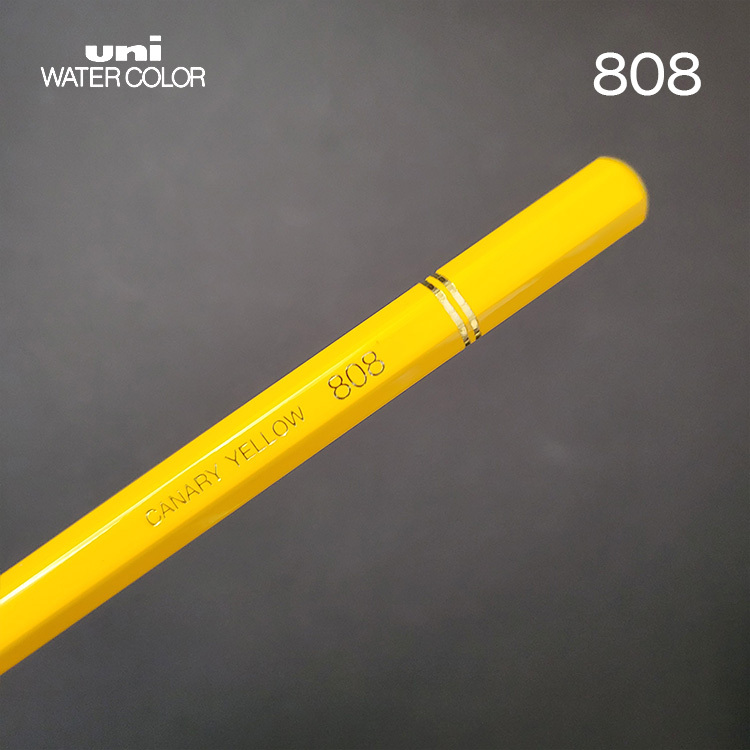 Uni 三菱 水性色鉛筆 / 808 CANARY YELLOW / MITSUBISHI 日本