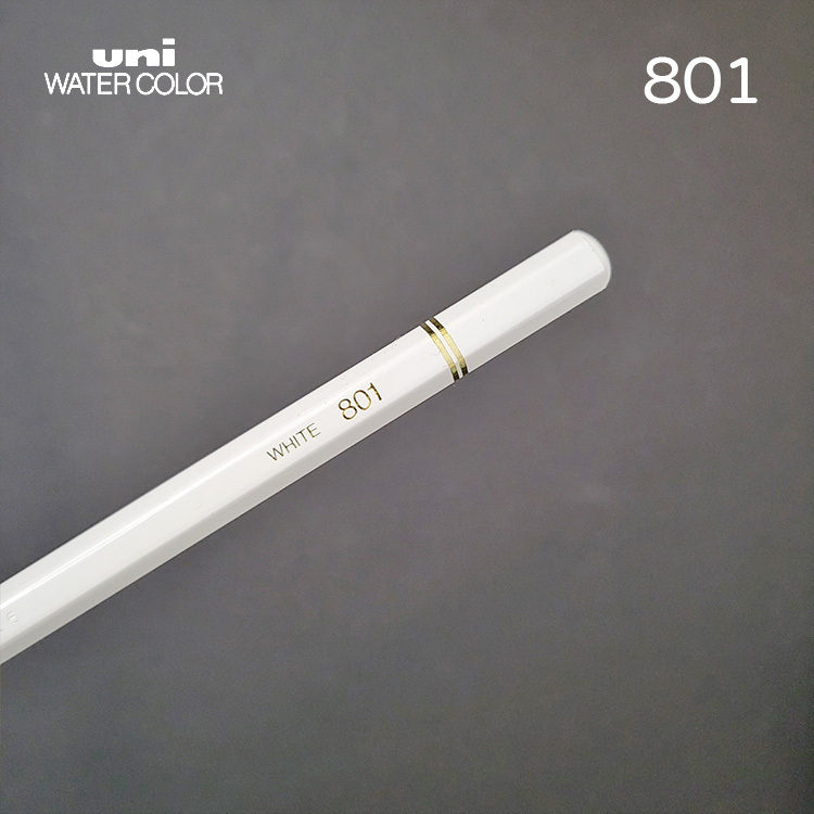 Uni 三菱 水性色鉛筆 / 801 WHITE / MITSUBISHI 日本