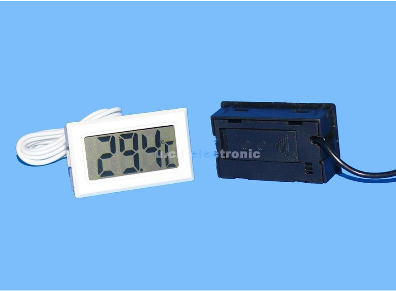 【UCI電子】(K-3) 帶探頭 LCD數位溫度計 電子溫度計 浴缸 冰箱溫度計.探頭線長一米