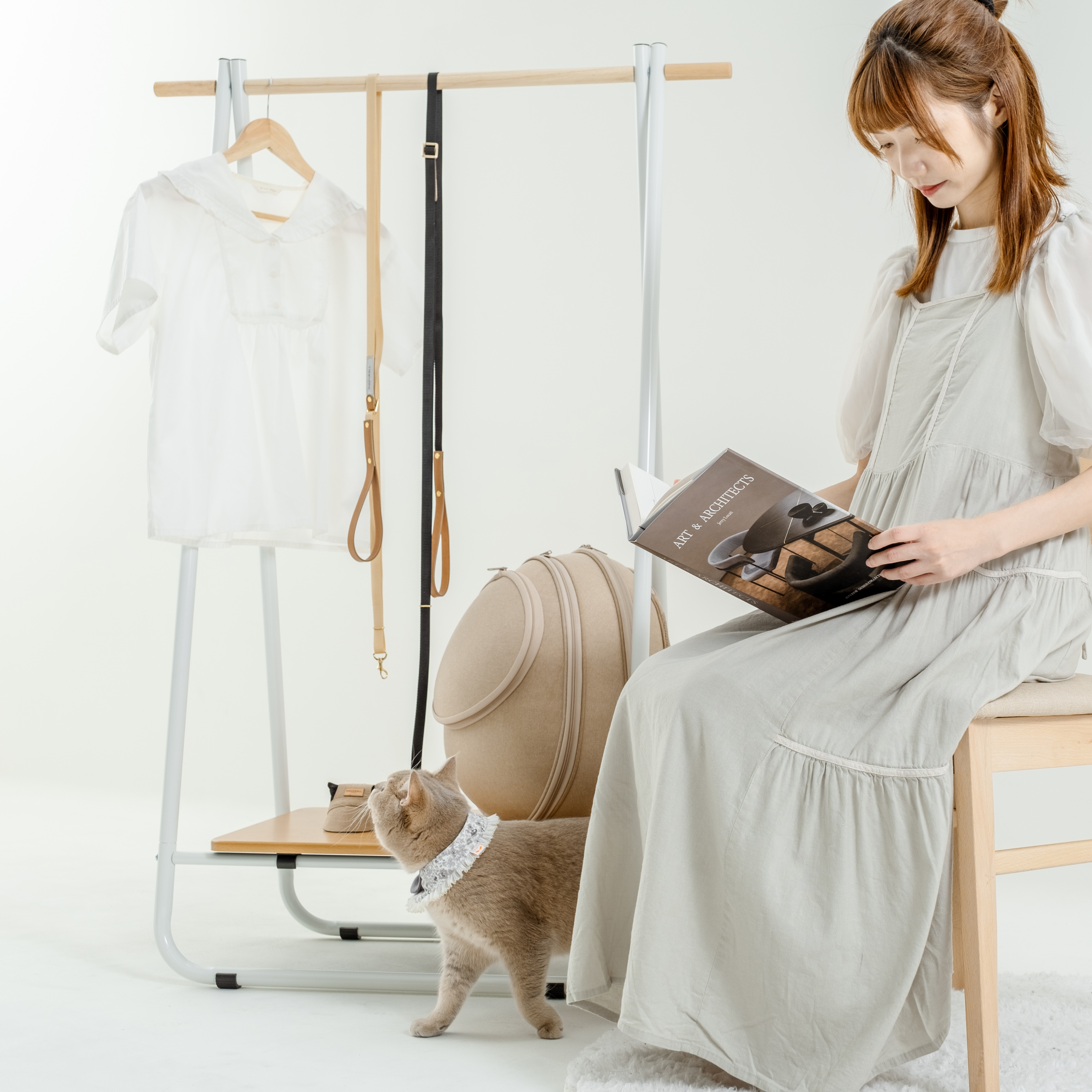 Scout外出牽繩｜貓咪牽繩｜香檳金 - housmall