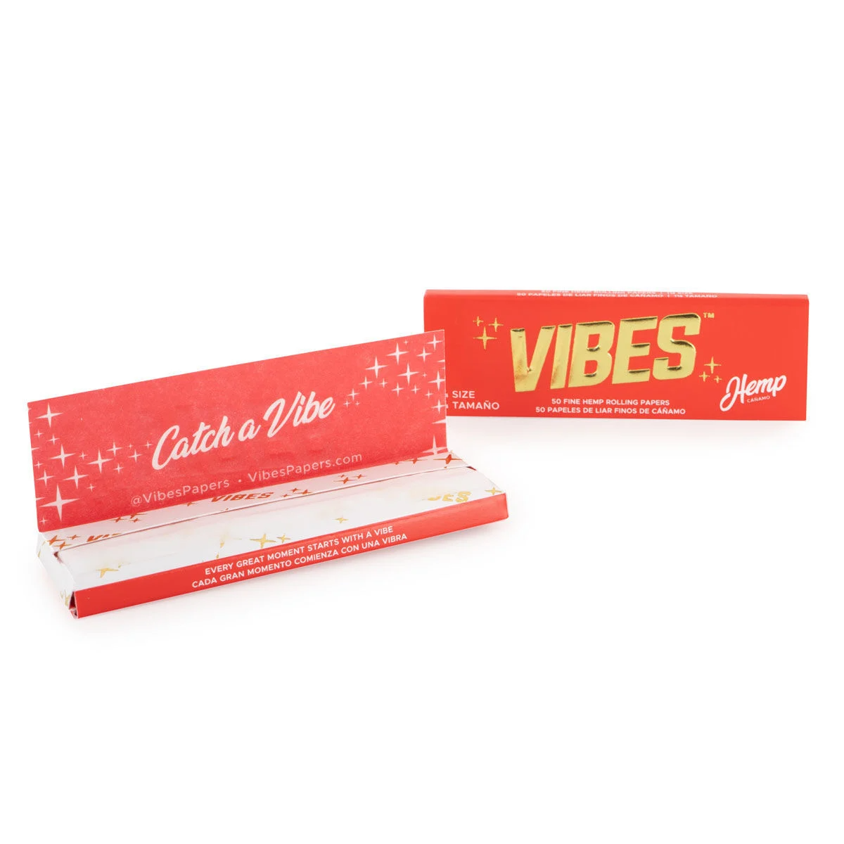 🇺🇸 Vibes - Red Hemp Rolling Papers 超薄捲煙紙（50pc）