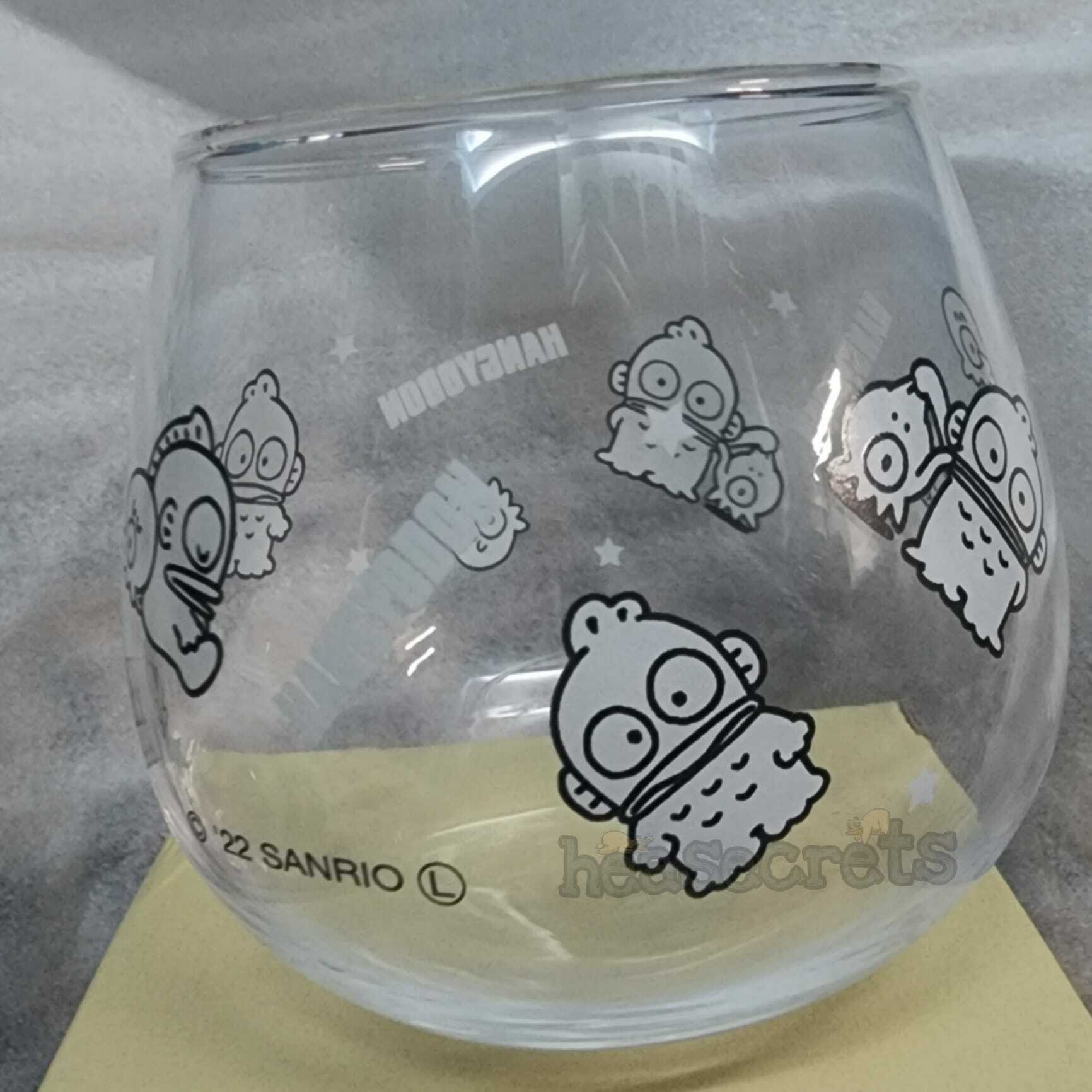 日本製造|水怪不倒翁透明玻璃杯 正版授權 下午茶 透明杯 SANRIO 水怪  hangyodon 玻璃杯 水怪迷 必入手 MAKE IN JAPAN