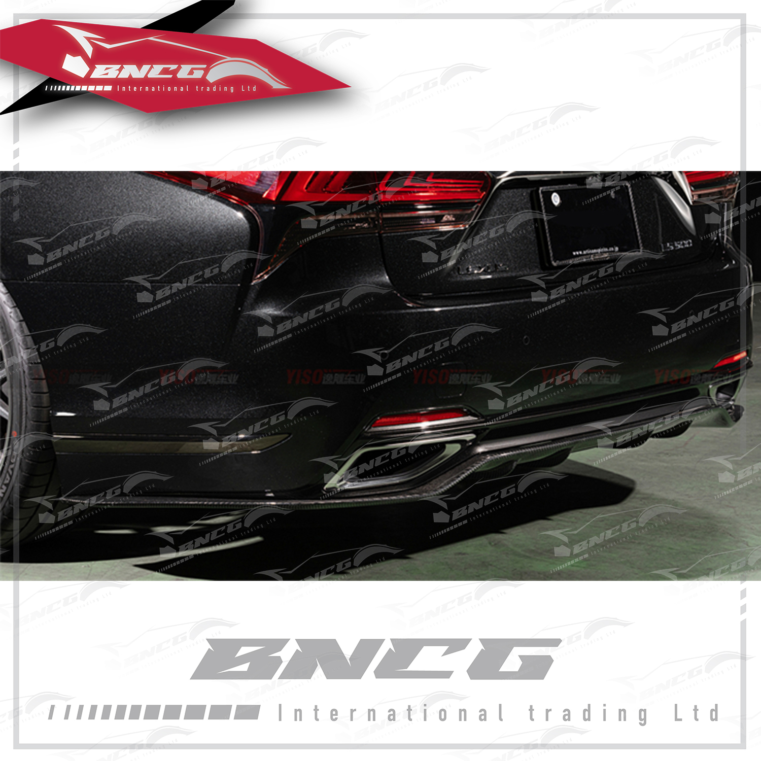 凌志 Lexus LS 改裝 碳纖維 外觀件 空力套件 ARtisan款 後下巴 後導流