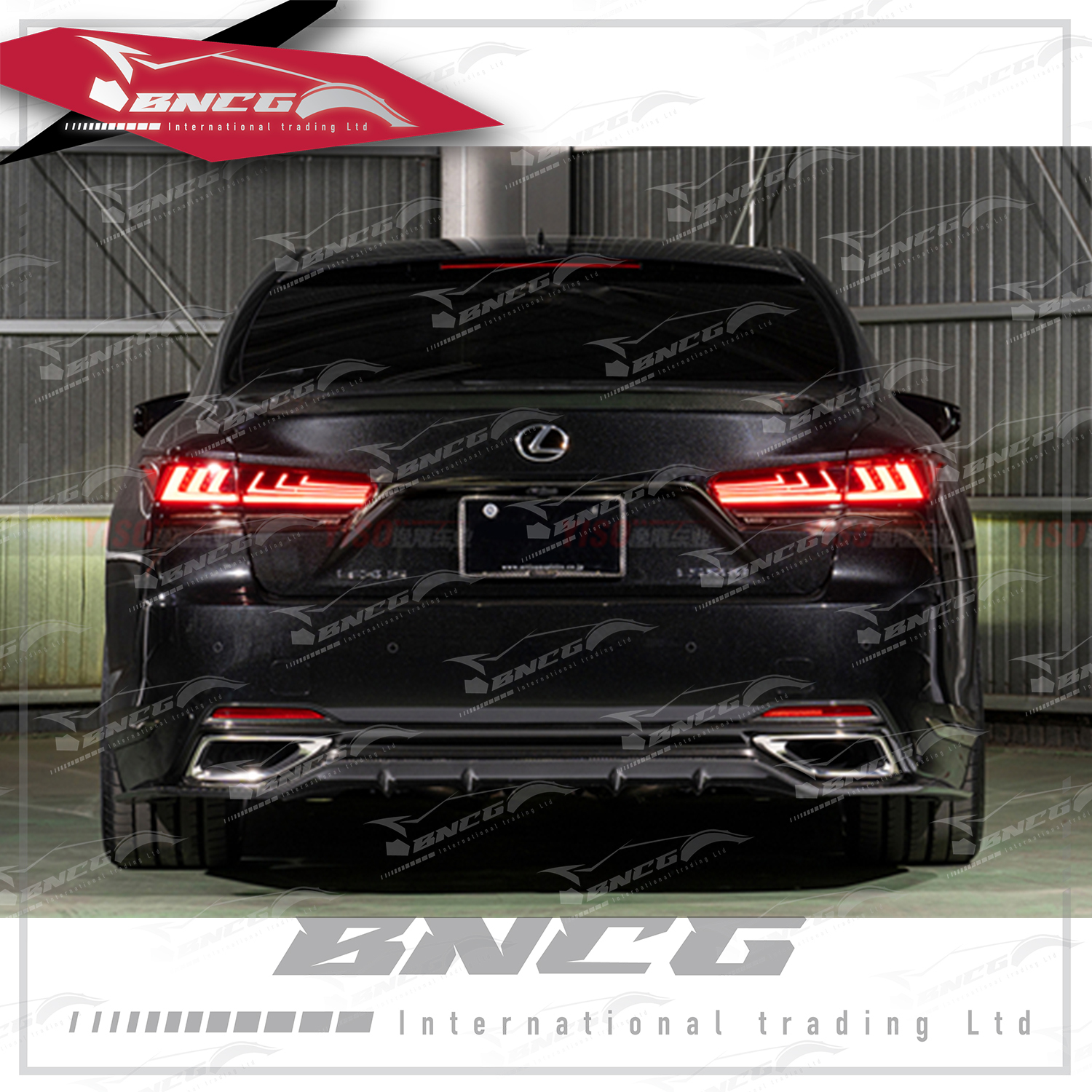 凌志 Lexus LS 改裝 碳纖維 外觀件 空力套件 ARtisan款 後下巴 後導流