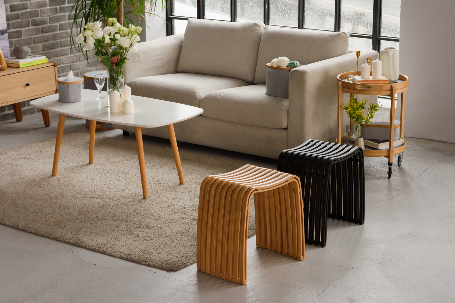 用溫暖的竹製家飾溫暖冰冷的空間