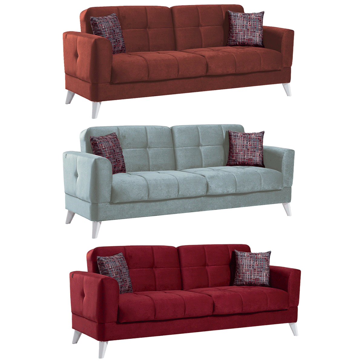 【TKY沙發】三人沙發床-安妮塔