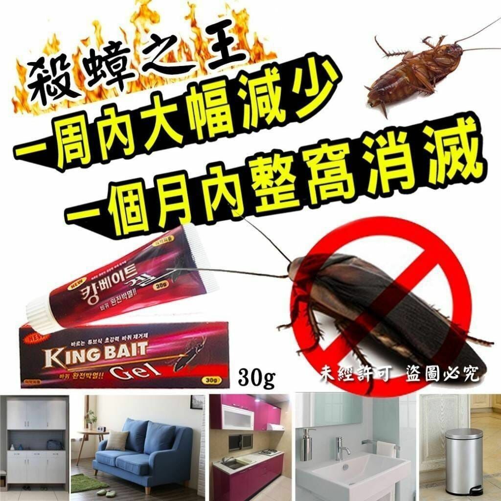 韓國製殺蟑之王蟑螂凝膠餌劑30g(1套3支)