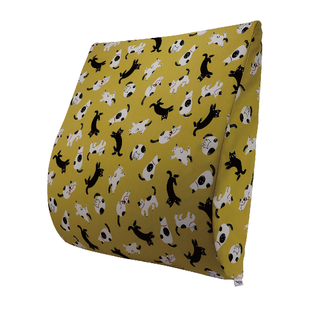 限量｜慵懶喵喵-黃｜舒腰枕