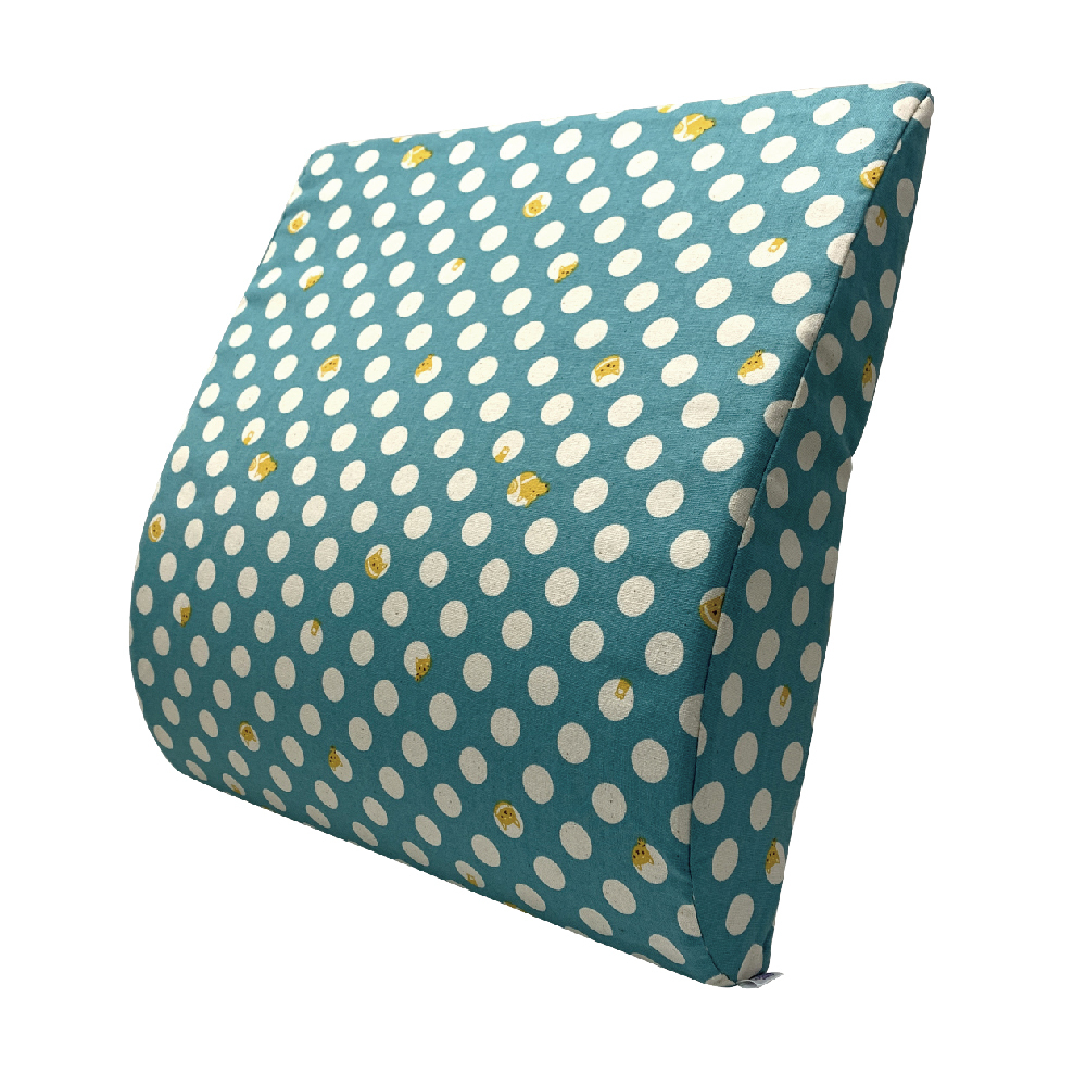 限量｜復古點點-藍綠｜舒腰枕