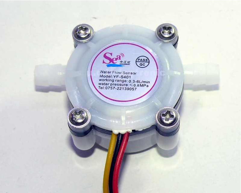 【UCI電子】(二H-3) 咖啡機流量計 水流量傳感器 接6mm軟管 淨水器霍爾傳感器 YF-S401