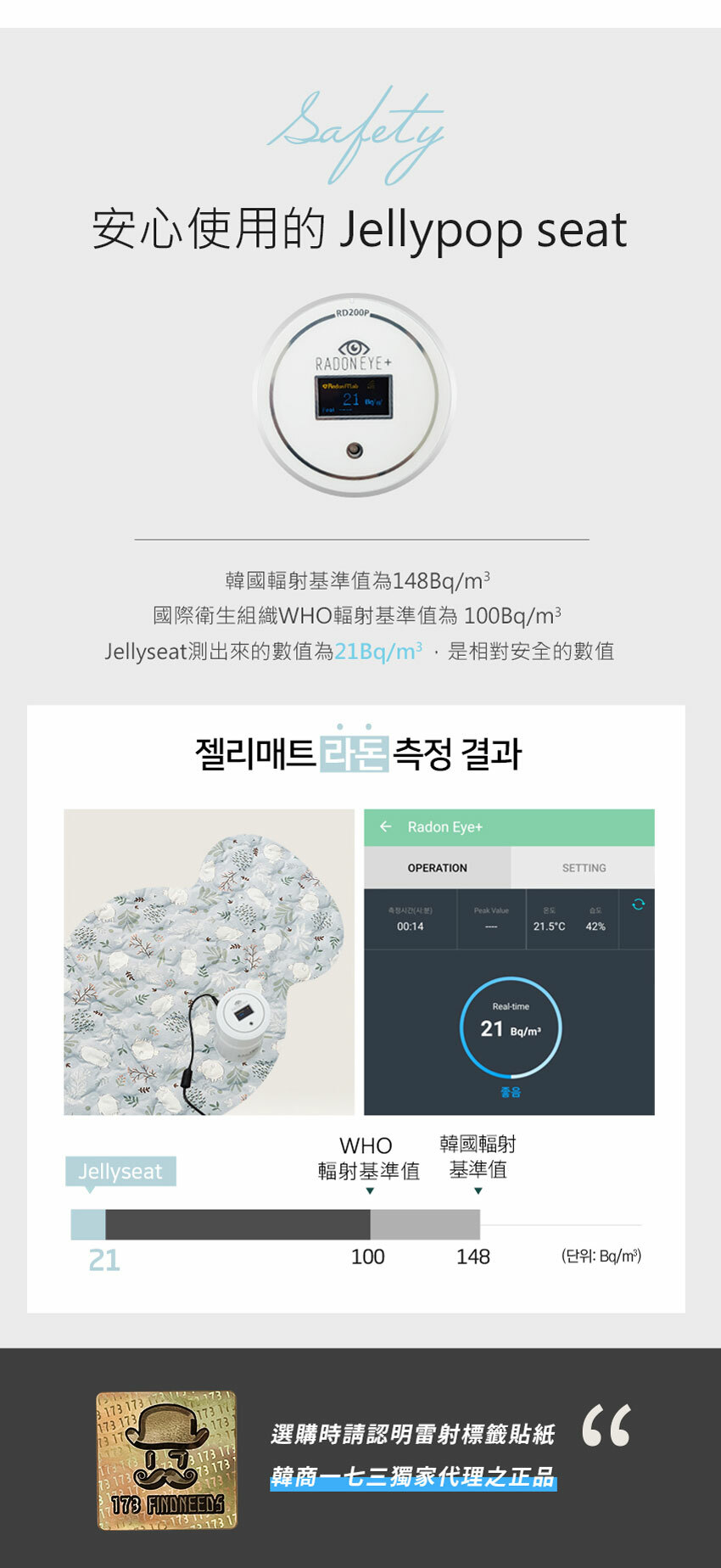 【韓國 Jellypop】Jellyseat 獨家冰珠專利長效酷涼感推車座墊 - 夢幻小羊