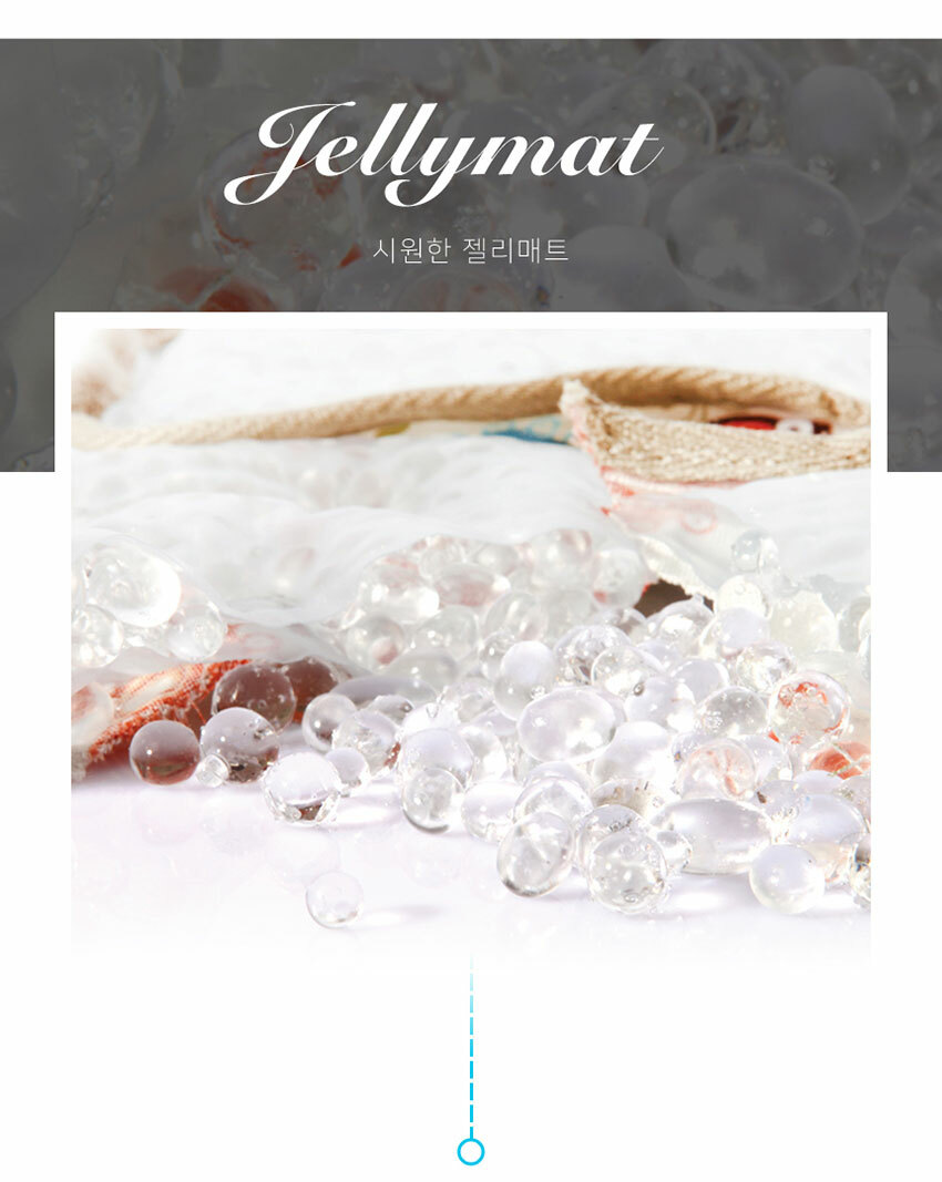 【韓國 Jellypop】Jellymat 全新微顆粒酷涼珠 100%純棉果凍床墊 - 海洋鯨靈