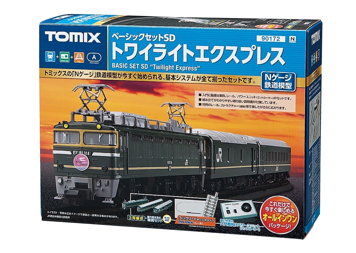 Tomix 90172 N規 JR EF81 24系 電車 基本組