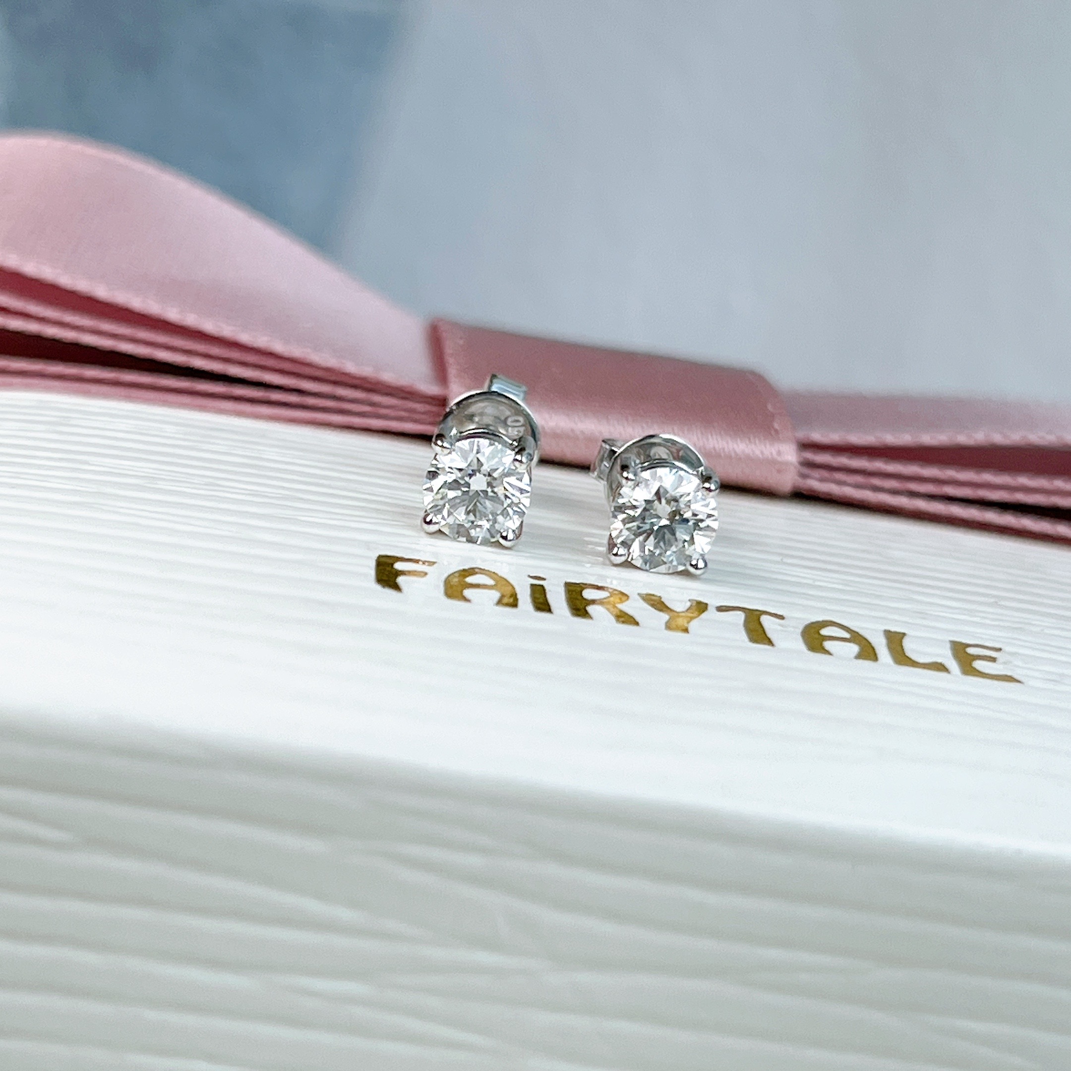 天然鑽石耳釘 - 20+20份