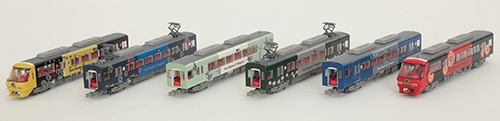 Tomytec 319108 N scale West Japan Railway 8000-shaped Yanagawa sightseeing train, set of 6