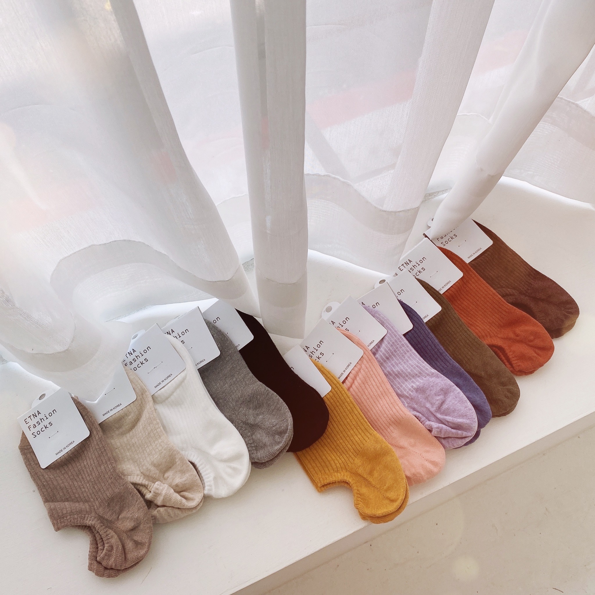 韓版素面踝襪/12色