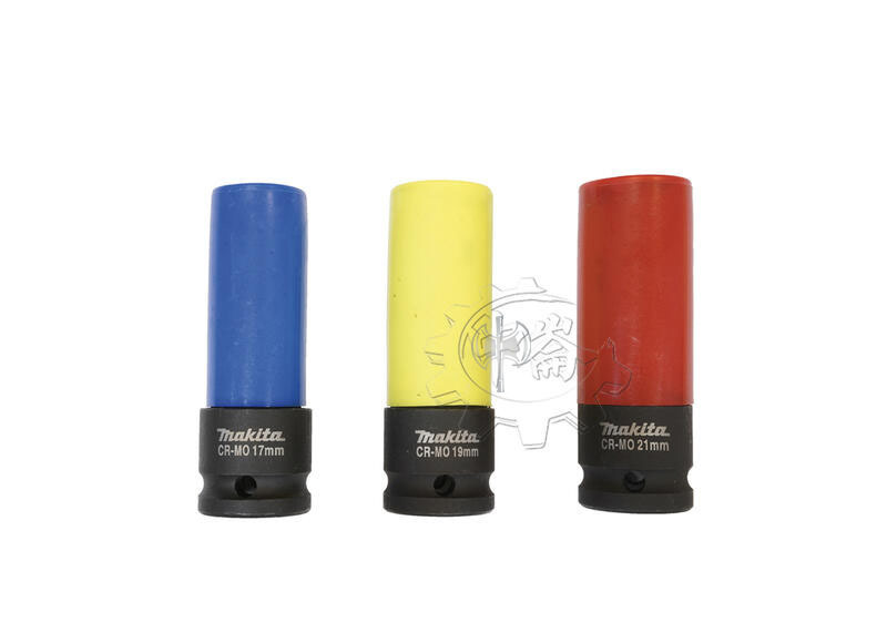 ＊中崙五金【附發票】牧田 4分車輪螺母套筒3件組E-12354 17mm/19mm/21mm 全長86mm 汽修專用