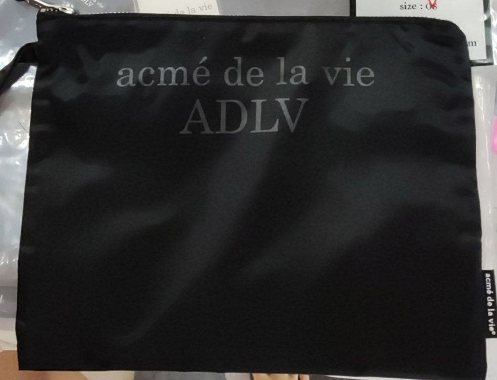 [S] ADLV BASIC NYLON POUCH,BLACK, ADLV20FW-BGLGNP-BLK (SAV97)
