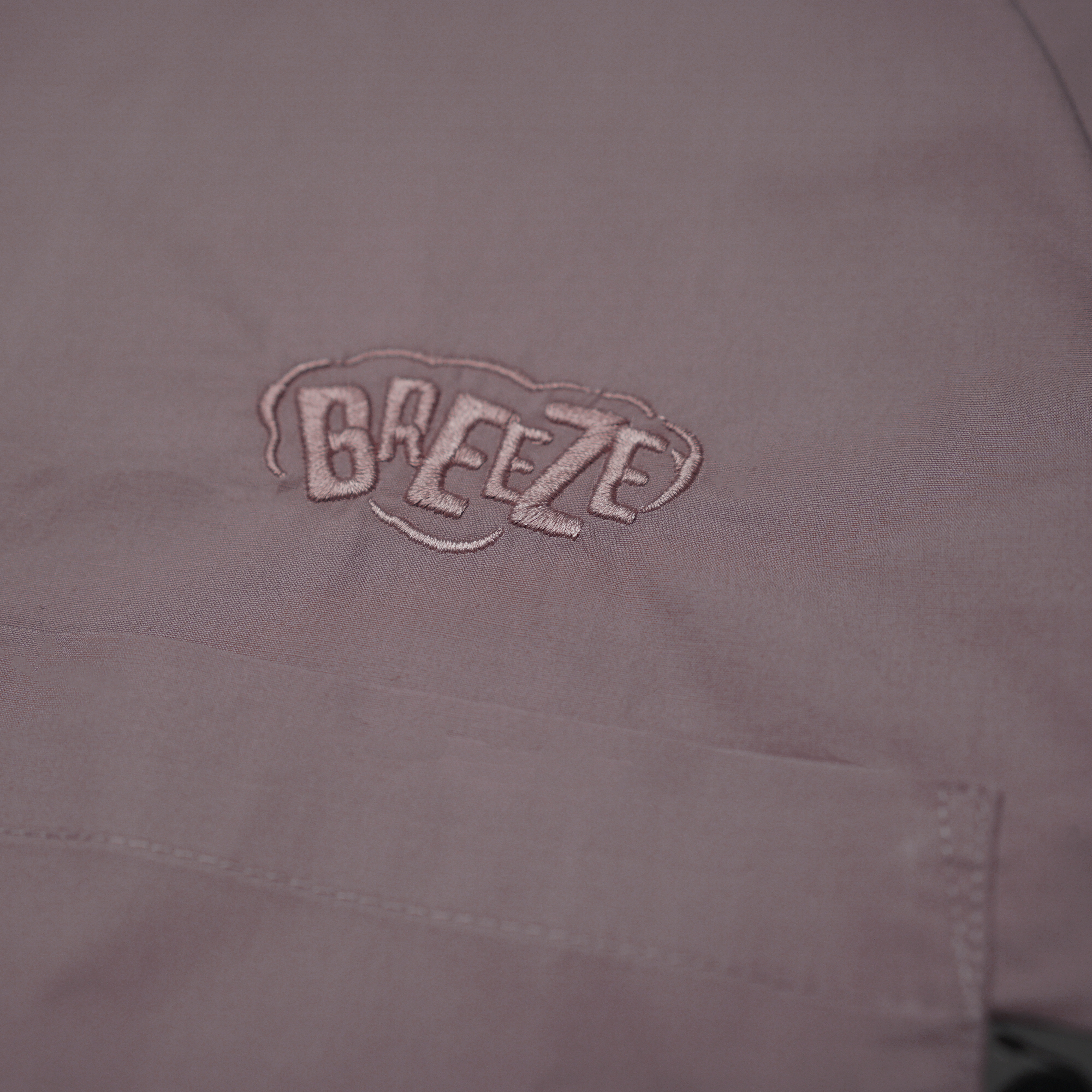 P.B.P - Breezy Open-Collar Shirts - Gray Pink