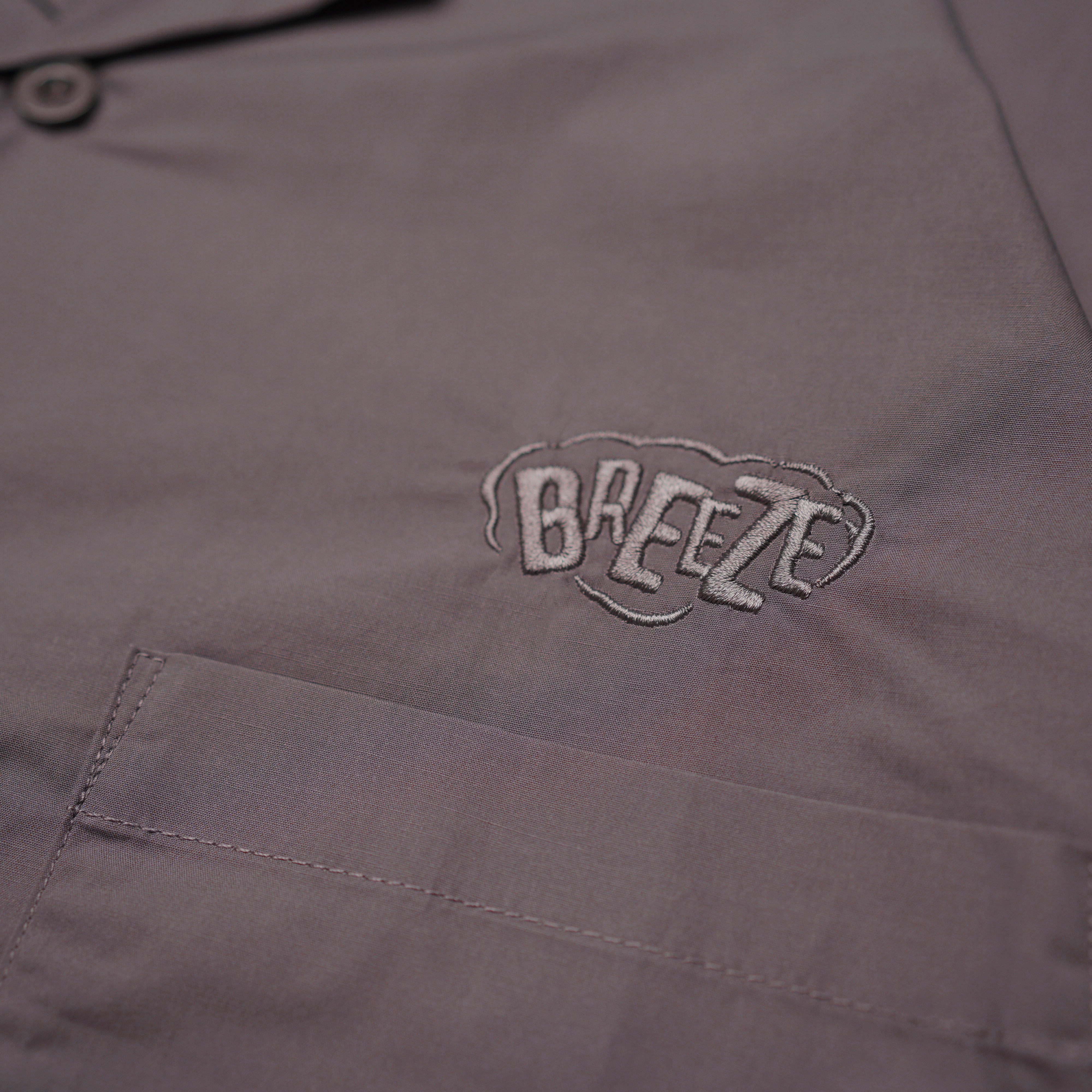 P.B.P - Breezy Open-Collar Shirts - Gray Purple