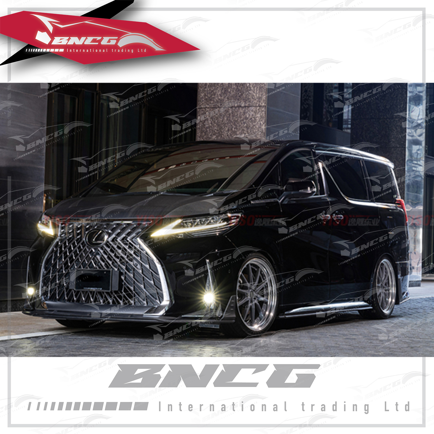 凌志 Lexus LM 改裝 碳纖維 外觀件 空力套件 Aimgain款 側裙 側定風翼