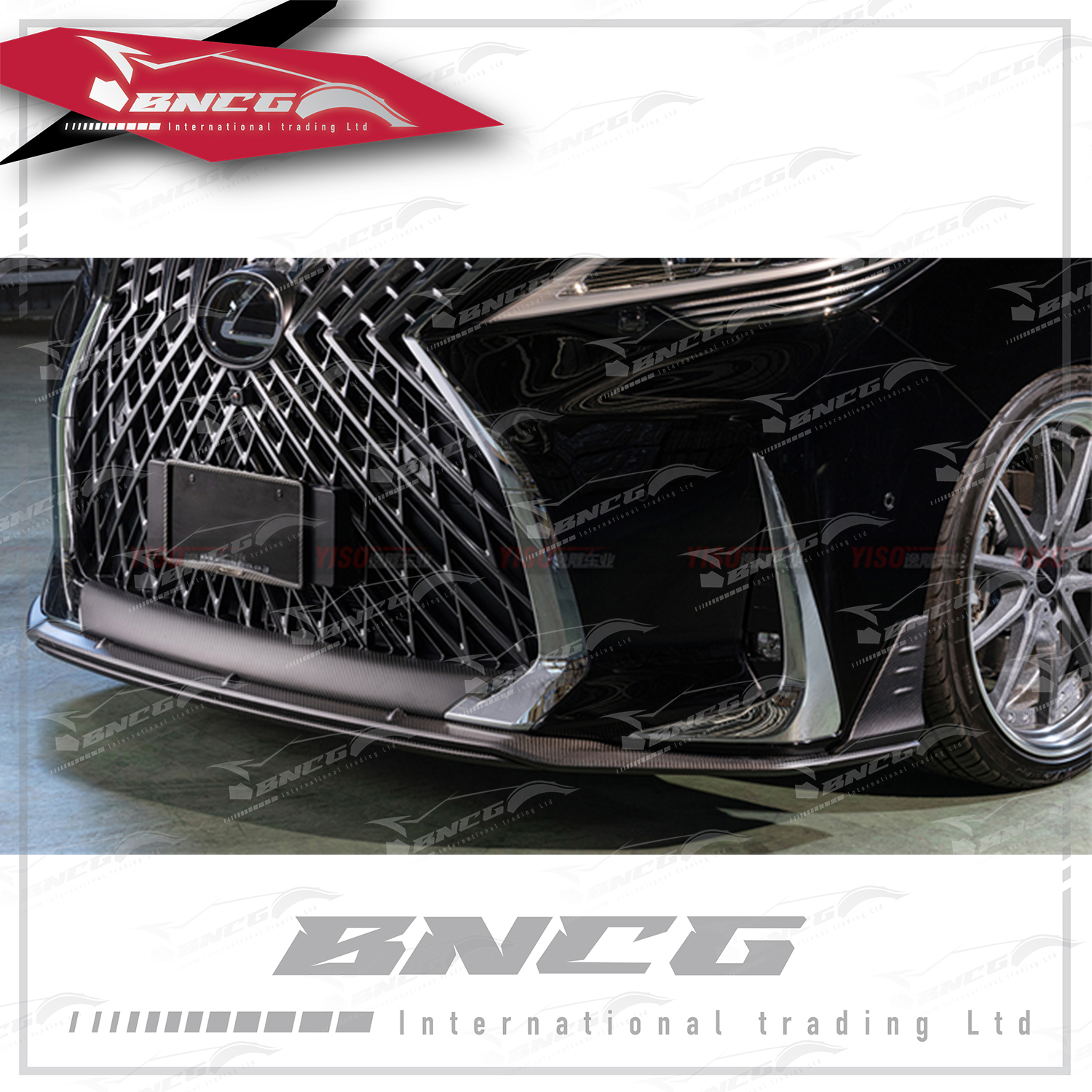 凌志 Lexus LM 改裝 碳纖維 外觀件 空力套件 Aimgain款 前下巴 前導流